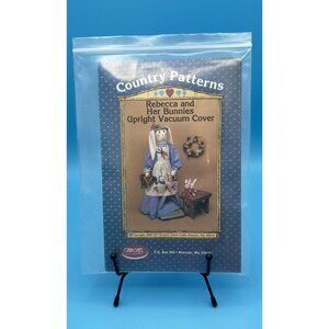 Vacuum Cover Sewing Bunny PATTERN With Small Bunnies Ozark Crafts Vtg #111 RARE